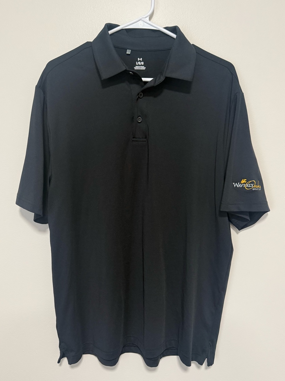 Under Armour Waverly Oaks Golf Club Men’s Large Black Performance Polo
